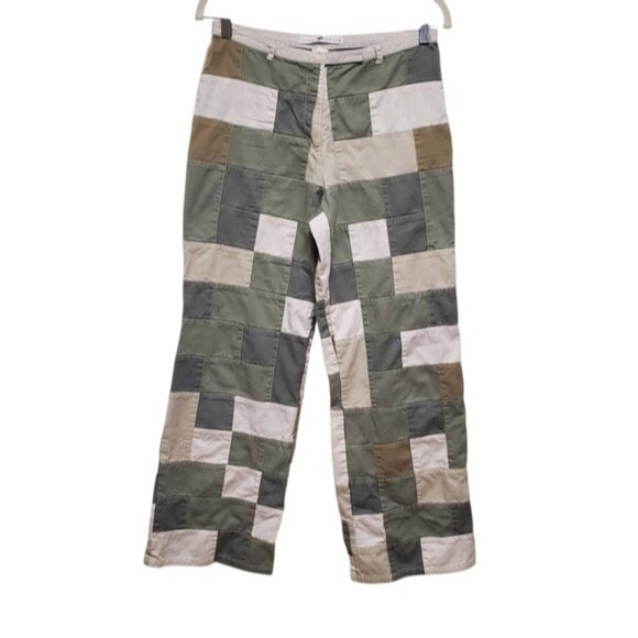 RARE Vintage 2000 Tommy Hilfiger Pants Rare Wide Leg Patchwork Panels - Picture 1 of 16